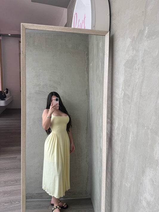 Light Yellow Maxi Dress