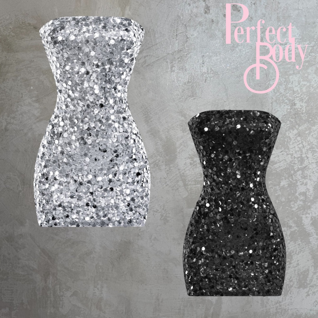 Black Sequin Dress