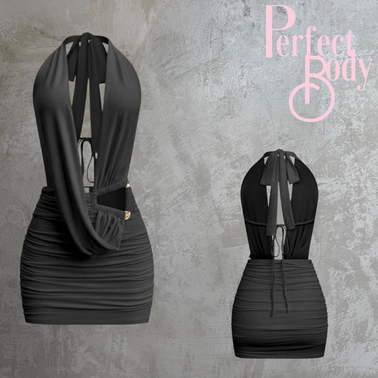 Black Halter Dress
