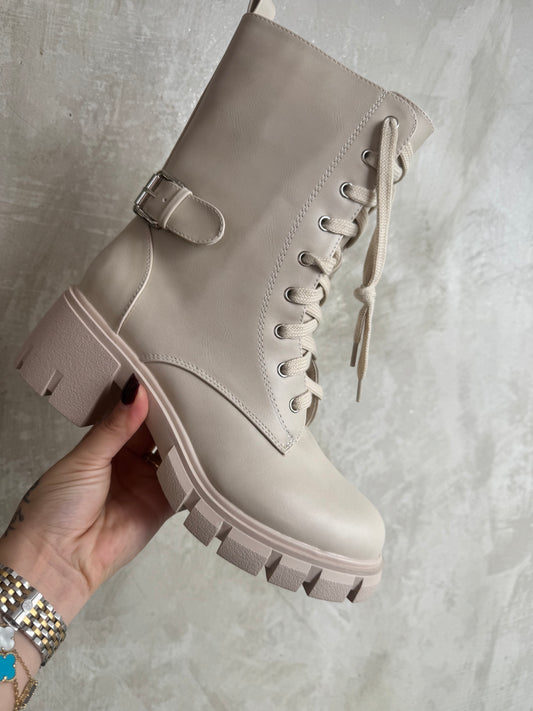 Off White Combat Boots