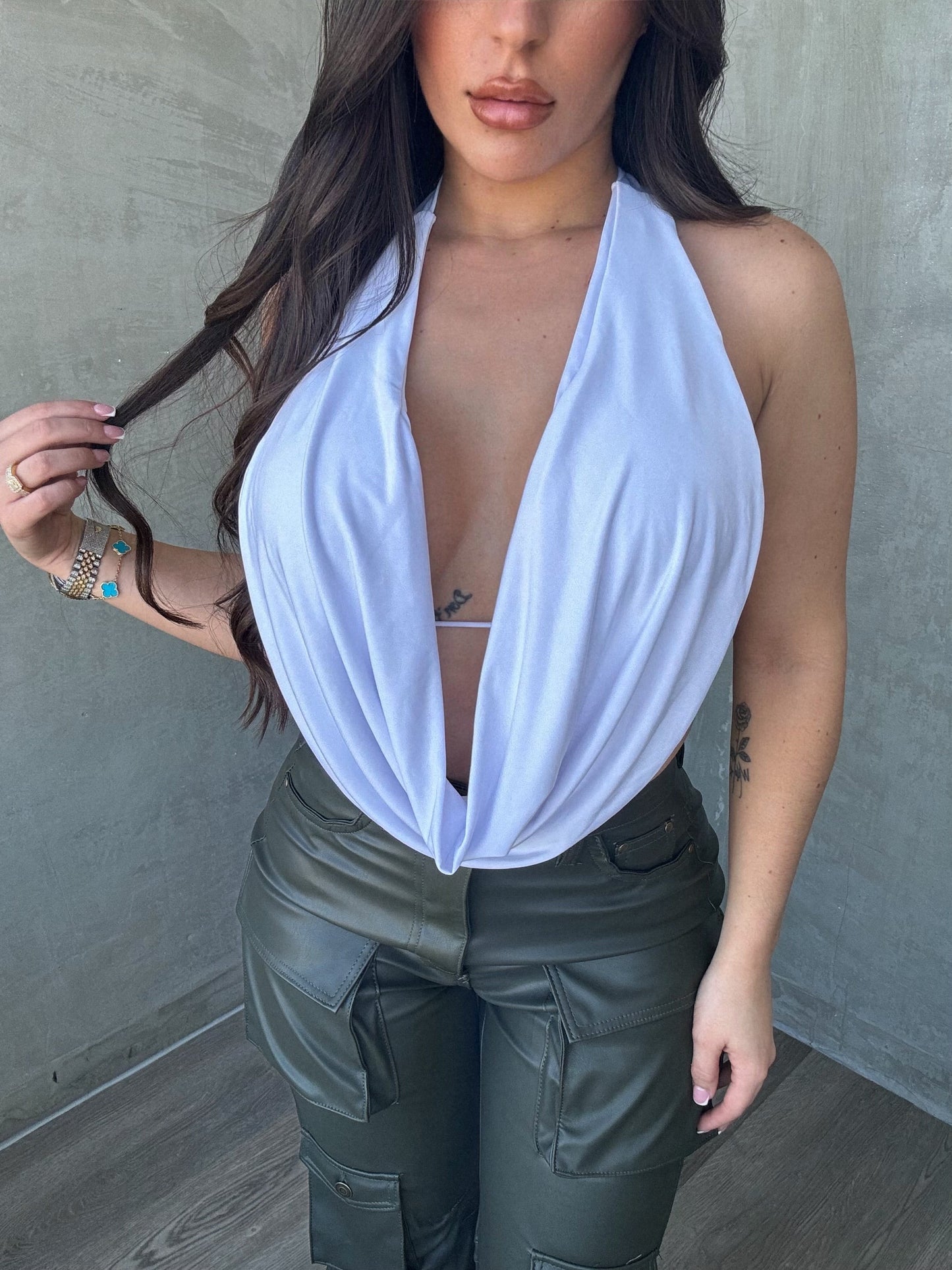 White Halter Top RESTOCK