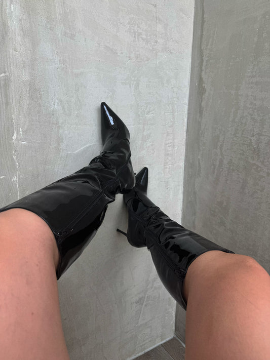 Black Leather Boots